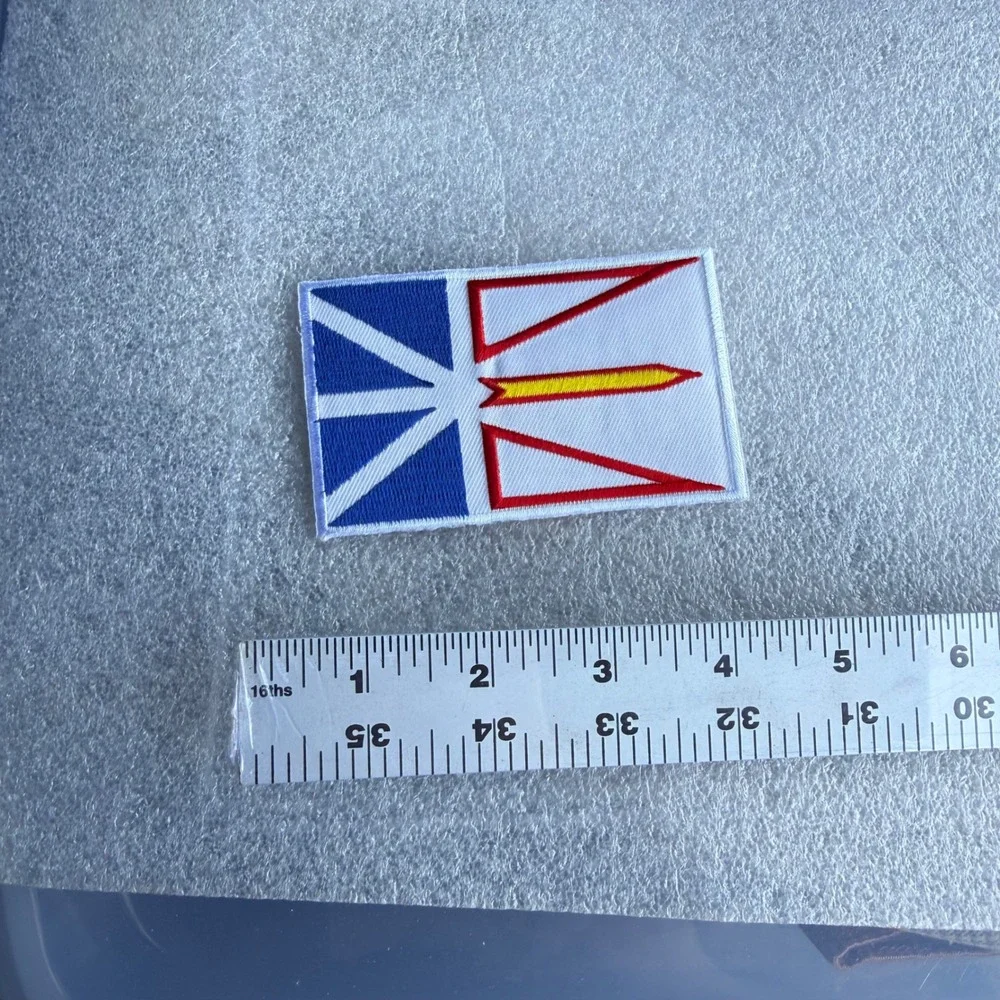 Newfoundland Flag Embroidered Patch Canada Province Souvenir Iron On‎ Sew On